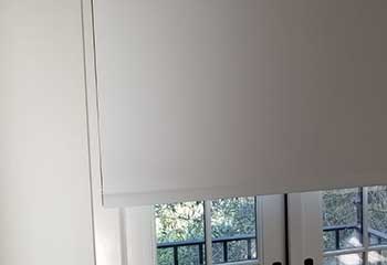 Motorized Blinds for a French Door | Costa Mesa